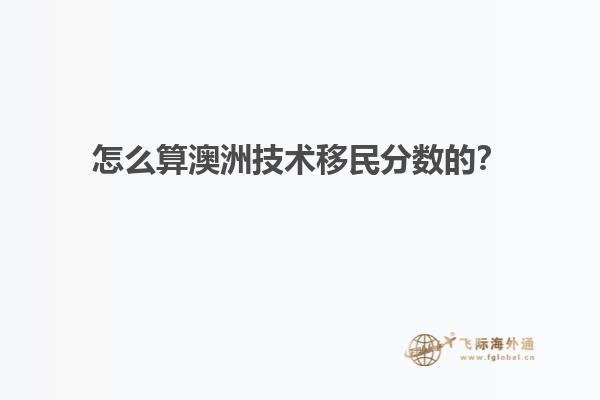 怎么算澳洲技术移民分数的？