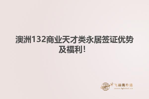 澳洲132商业天才类永居签证优势及福利！