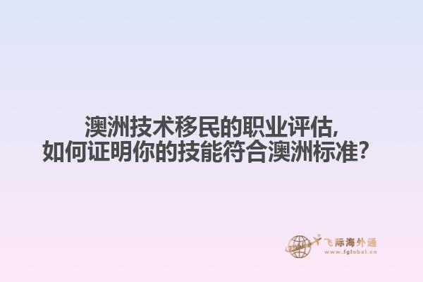 澳洲技术移民的职业评估,如何证明你的技能符合澳洲标准?