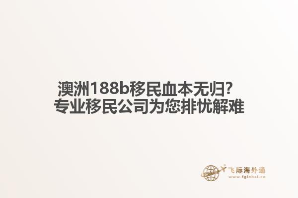 澳洲188b移民血本无归?专业移民公司为您排忧解难