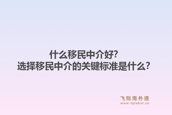 什么移民中介好？选择移民中介的关键标准是什么？1.jpg