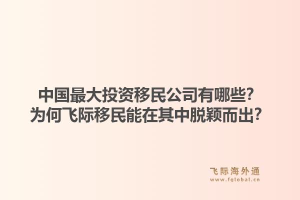 中国最大投资移民公司有哪些?为何飞际移民能在其中脱颖而出?1.jpg